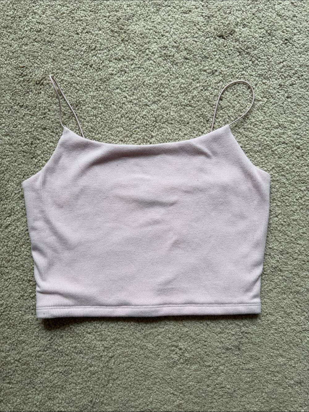 wild fable Pale Pink Ribbed Cropped Cami
